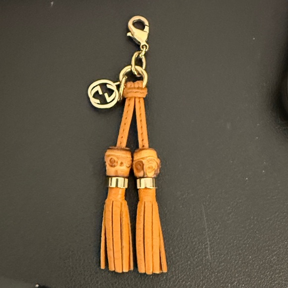 Gucci Accessories - Gucci Bamboo Leather Tassel Bag Charm